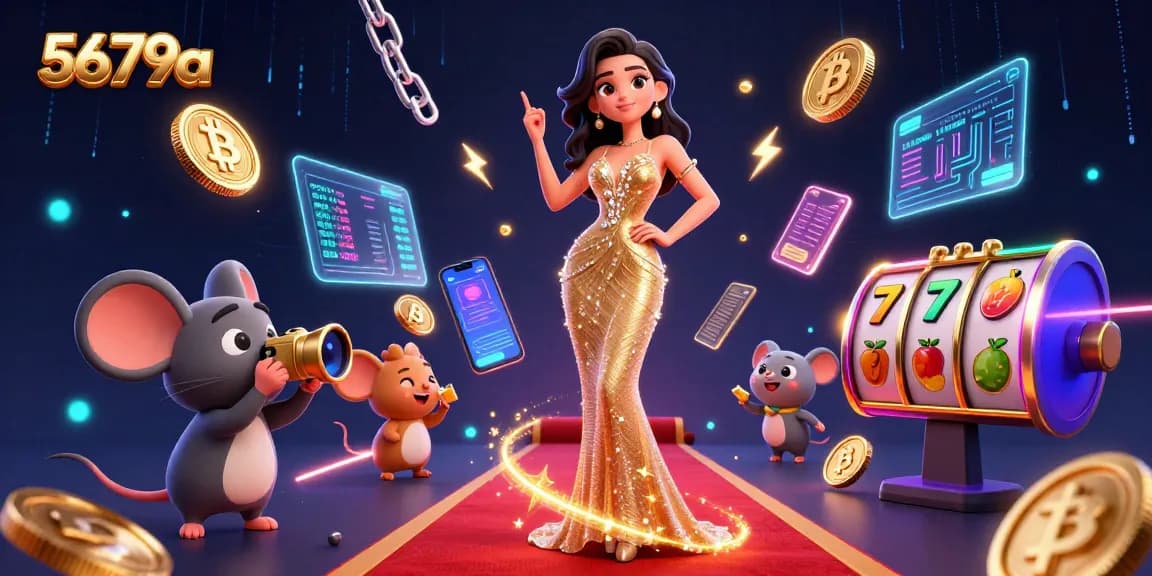 Engage with 5679a’s dynamic casino scene, featuring slot reels, Bitcoin and Ethereum coins.