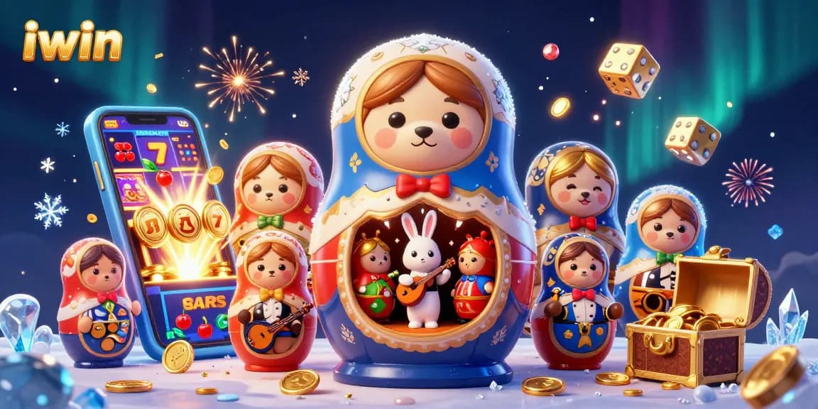 Spin and win at iwin with festive casino characters and thrilling gaming elements