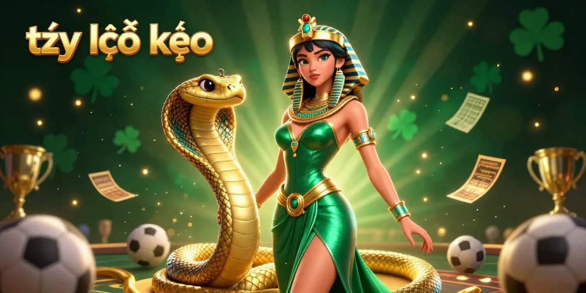 Bet and win with tỷ lệ kèo, featuring a glamorous woman and sports elements for gambling.