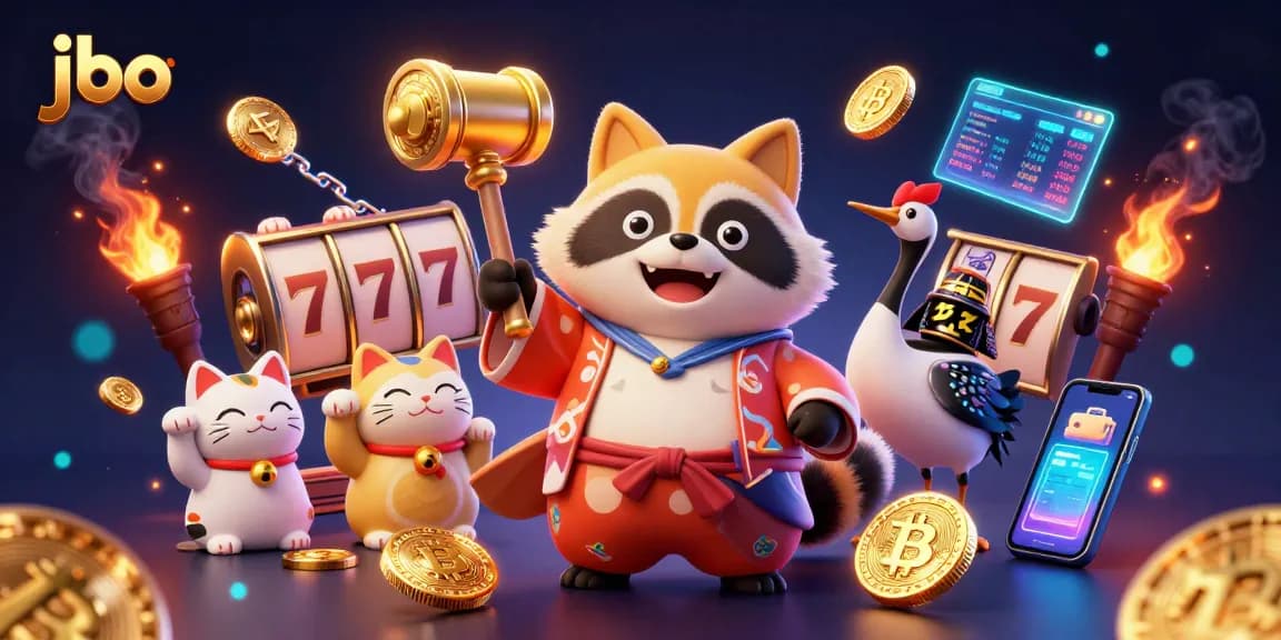 Spin the slots with jbo's festive tanuki, bringing joy and big wins!