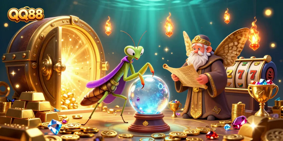 Experience QQ88's enchanting game world with a vibrant 3D portrayal of fortune and adventure.