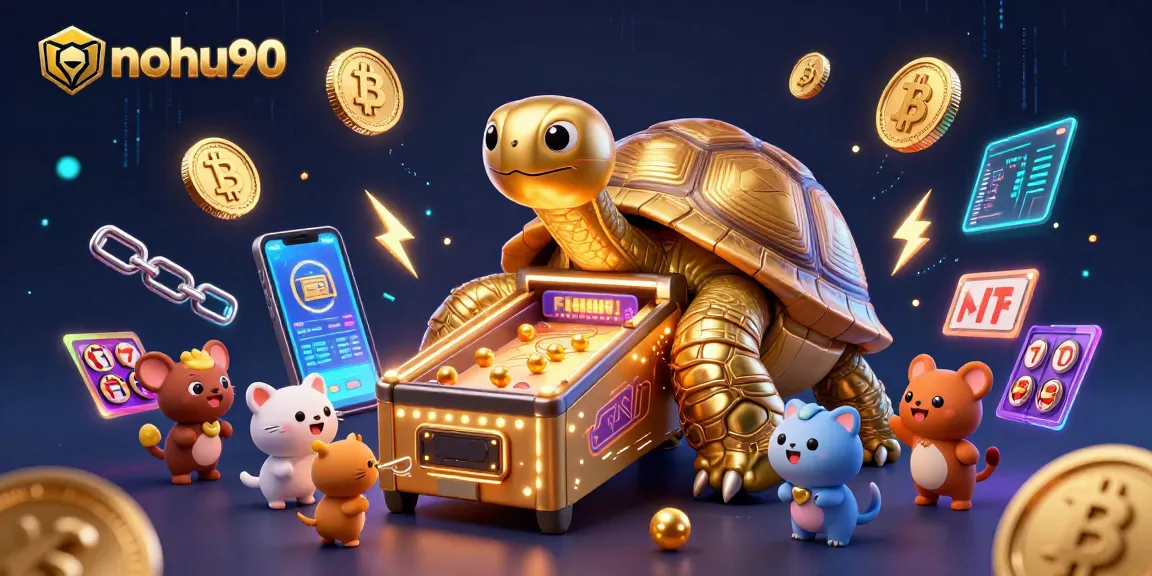 Nohu90 engages players with a vibrant gaming experience featuring a unique golden tortoise pinball machine.
