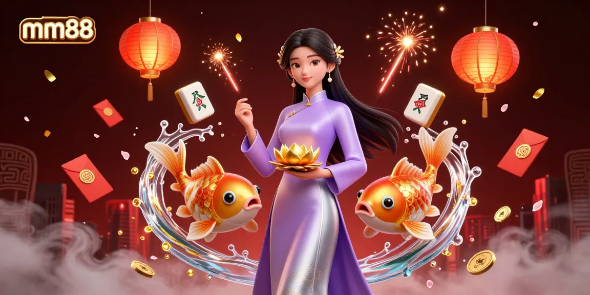 Experience thrilling games at mm88 with this captivating casino-themed illustration.