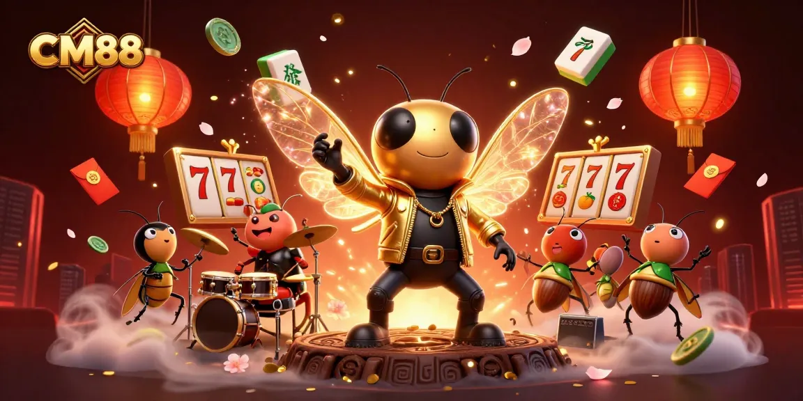 Experience the thrilling world of CM88 slots with vibrant game elements and dynamic characters.