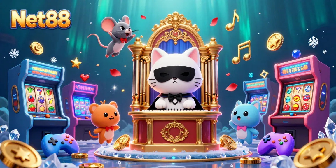 Join the adventure with Net88's exciting casino gaming experience illustrated in 3D style.