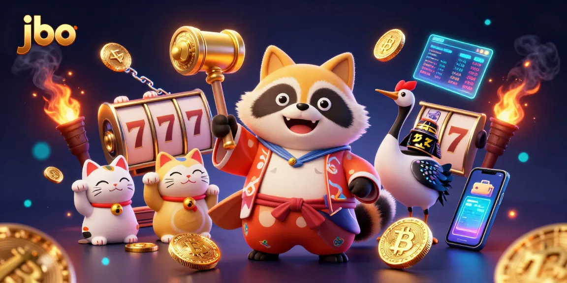 Spin the slots with jbo's festive tanuki, bringing joy and big wins!