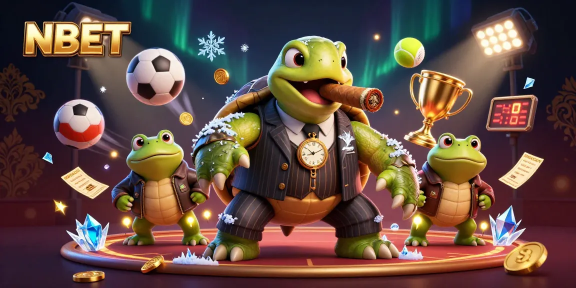Engage with NBET strategies while enjoying a vibrant 3D casino scene filled with dynamic elements.