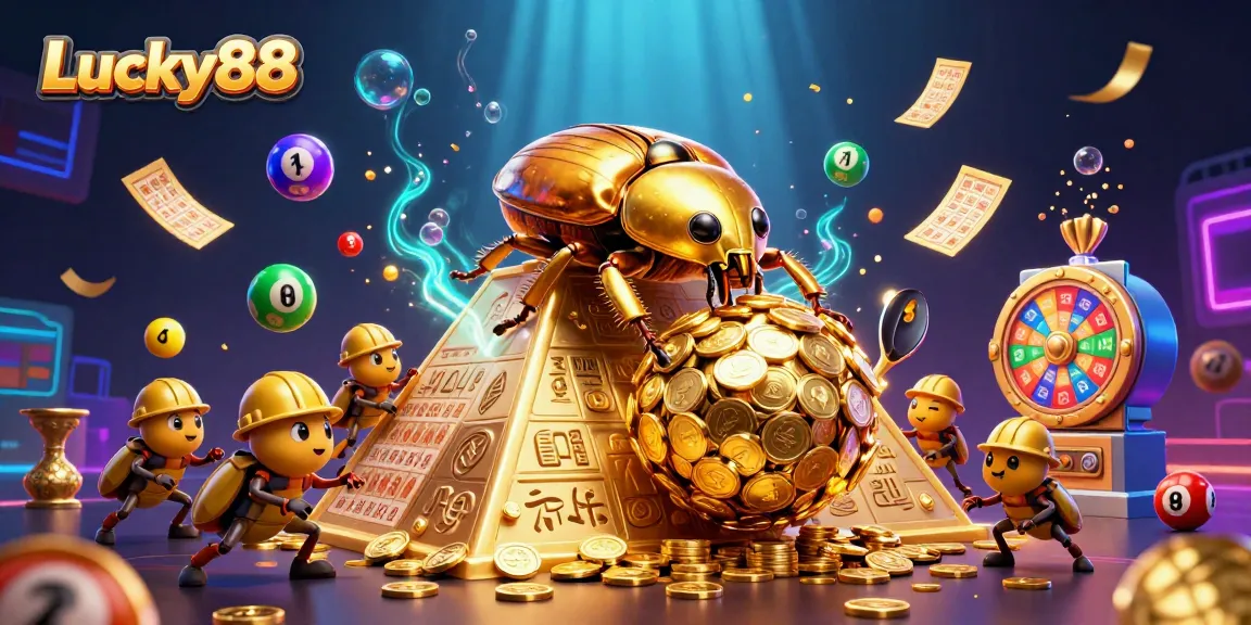 Experience Lucky88's energetic gameplay with dynamic colors and engaging casino elements.