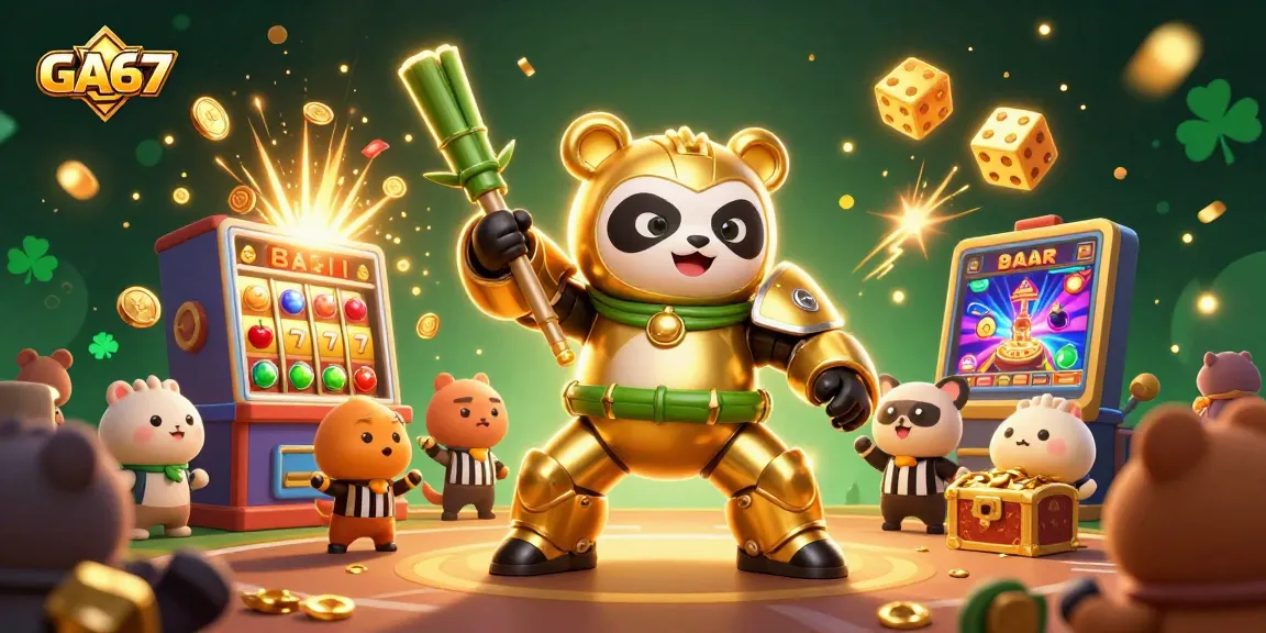 Experience thrilling GA67 online cockfighting in a vibrant arena with action-packed fortune symbols.