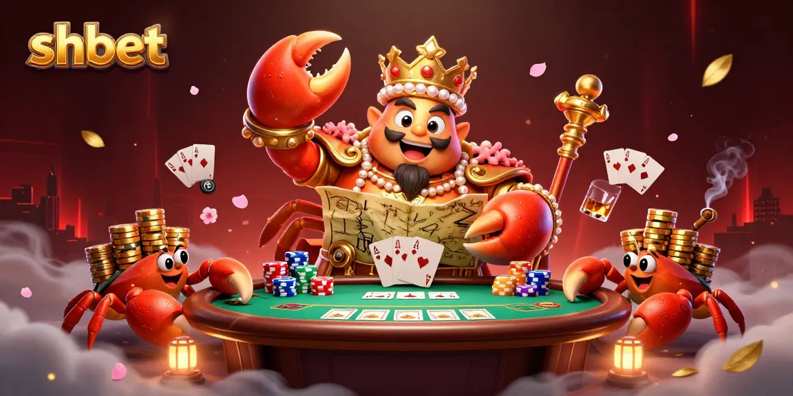 Win big at shbet with exclusive poker action featuring golden crab emperor and vibrant casino elements.