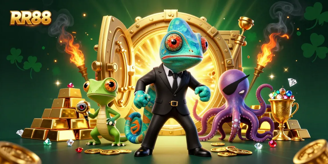 Engage with RR88's thrilling gaming adventure featuring cartoon characters and dazzling treasures that captivate players.